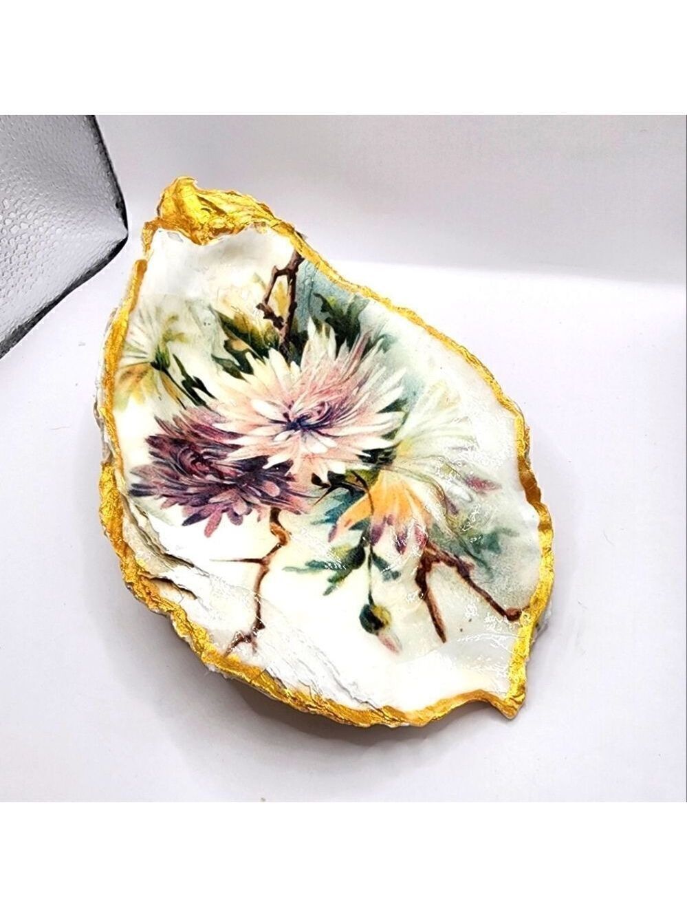 DECOUPAGE HUGE OYSTER SHELL
